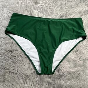 Green High-Waisted Bikini Bottom